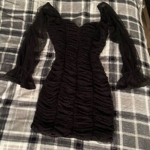 Sexy casual black dress